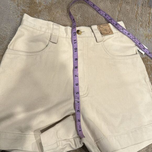 Vintage early 90s Chazzz Credentials Khaki corduroy shorts , sz. 5 (fits small) - Picture 8 of 8